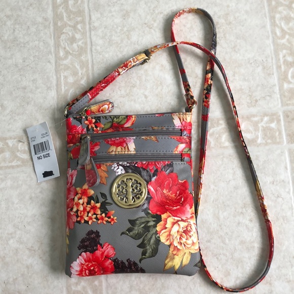 Handbags - Floral Crossbody Bag Handbags - Floral Crossbody Bag